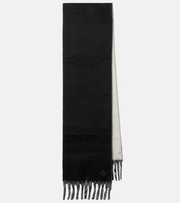 Logo alpaca and wool-blend scarf | Moncler