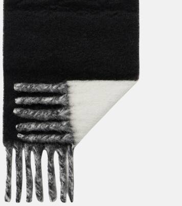 Logo alpaca and wool-blend scarf | Moncler