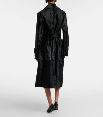 Auger croc-effect calf hair coat | Joseph