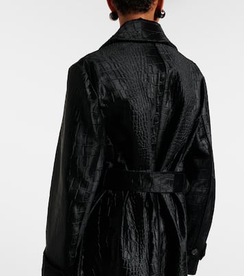 Auger croc-effect calf hair coat | Joseph