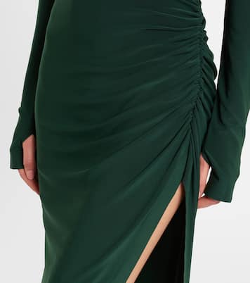 Asymmetric turtleneck maxi dress | Norma Kamali
