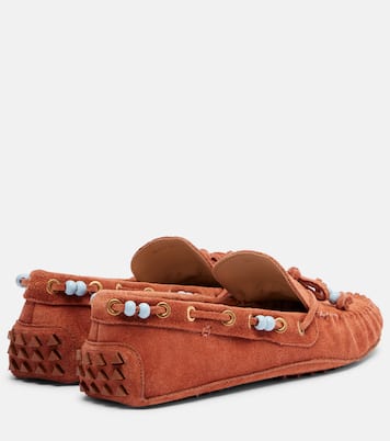 Beaded suede boat shoes | Farm Rio