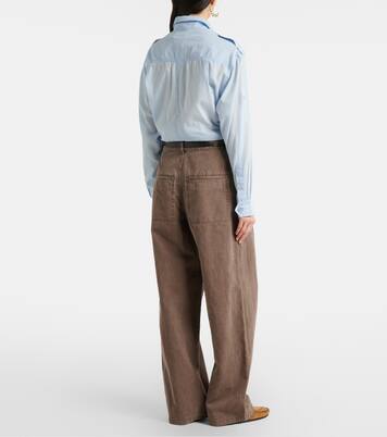 Weite Hose Nadine aus Baumwolle und Leinen | Marant Etoile