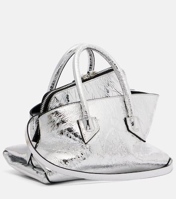 Tote Bag La Passeggiata Mini aus Metallic-Leder | The Attico