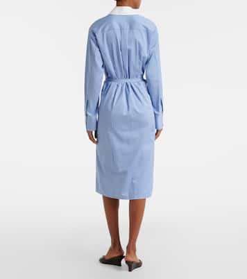 Abito chemisier Floyd in popeline di cotone a righe | Altuzarra