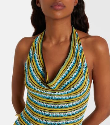 Greta striped cotton minidress | Staud