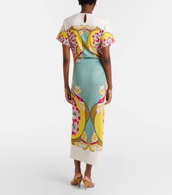 Lela printed jersey maxi dress | La DoubleJ
