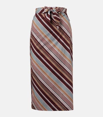 Pareo de mezcla de algodón a rayas | Adriana Degreas