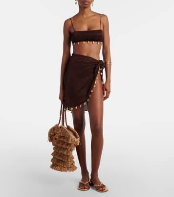 Lumière embellished beach cover-up | Oséree