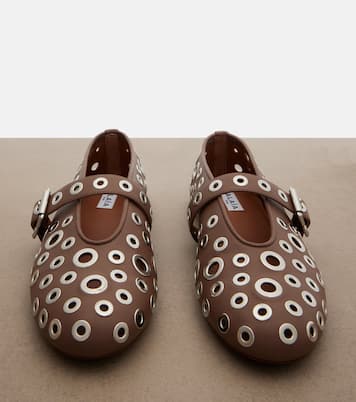 Ballerine in pelle con borchie | Alaïa