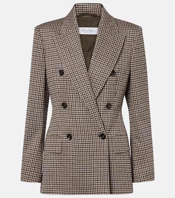 Blazer cruzado de pata de gallo | Max Mara