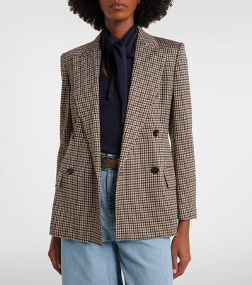 Blazer cruzado de pata de gallo | Max Mara