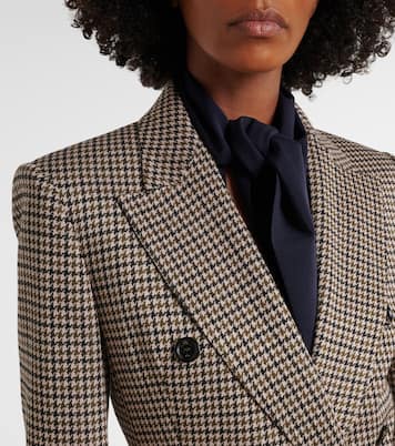 Blazer cruzado de pata de gallo | Max Mara