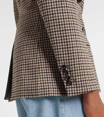Blazer cruzado de pata de gallo | Max Mara