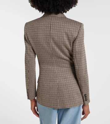 Blazer cruzado de pata de gallo | Max Mara