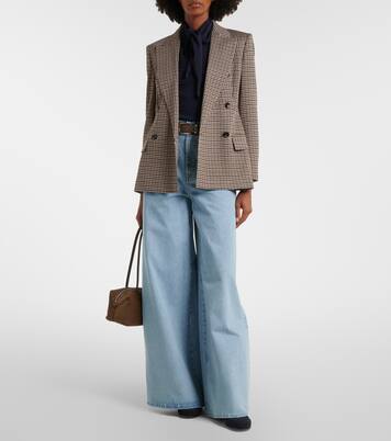Blazer cruzado de pata de gallo | Max Mara