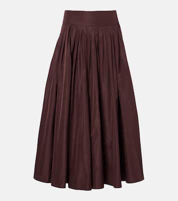 Pleated taffeta midi skirt | 'S Max Mara