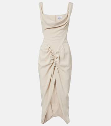 Panther draped ruched midi dress | Vivienne Westwood