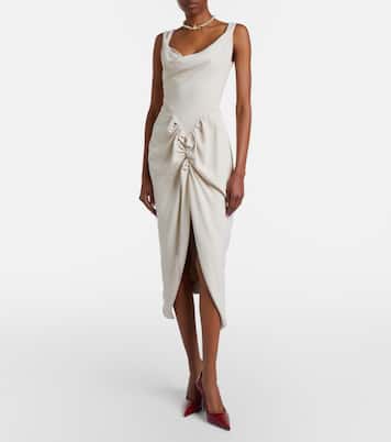 Panther draped ruched midi dress | Vivienne Westwood
