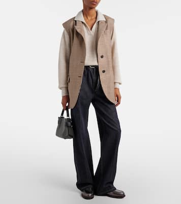 Polopullover offen gestrickt | Brunello Cucinelli