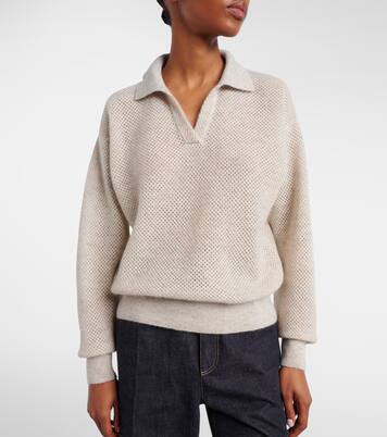 Polopullover offen gestrickt | Brunello Cucinelli