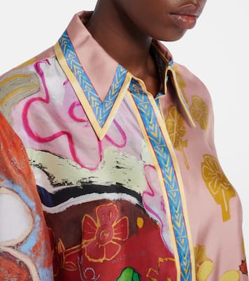Chemise Mlak en soie imprimée | Alémais