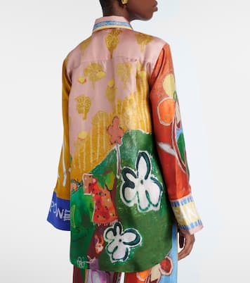 Chemise Mlak en soie imprimée | Alémais