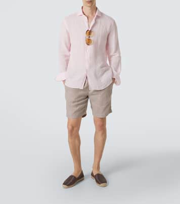 Felipe linen and cotton shorts | Frescobol Carioca