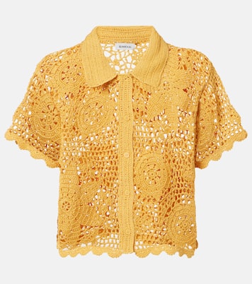 Macks floral crochet cotton shirt | Simkhai