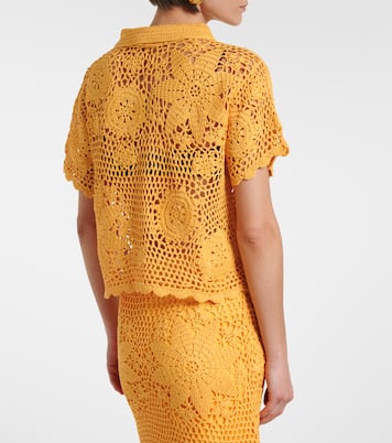 Macks floral crochet cotton shirt | Simkhai