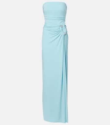 Emma gathered bustier gown | Simkhai