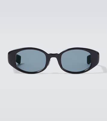 x EYEVAN 002R oval sunglasses in black - Auralee | Mytheresa