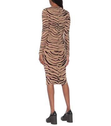 Tiger-print intarsia wool-blend sweater | Stella McCartney