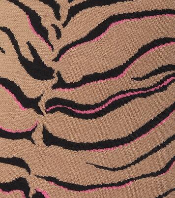 Tiger-print intarsia wool-blend sweater | Stella McCartney