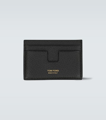 محفظة للبطاقات من الجلد T Line | Tom Ford
