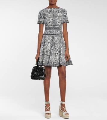 Stretch-jacquard minidress | Alaïa