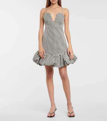 Robe Sienna à carreaux | Khaite