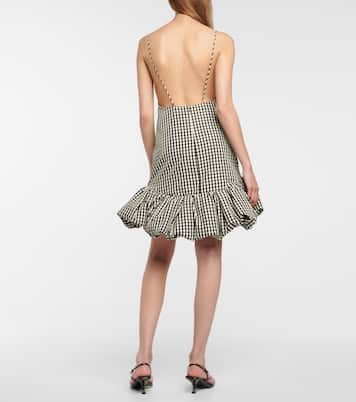 Robe Sienna à carreaux | Khaite