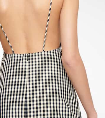 Robe Sienna à carreaux | Khaite