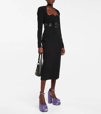 Plateau-Pumps Medusa Aevitas aus Satin | Versace