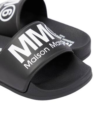 Logo rubber slides | MM6 Maison Margiela Kids