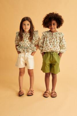 Indiana Olivia floral cotton muslin blouse | The New Society