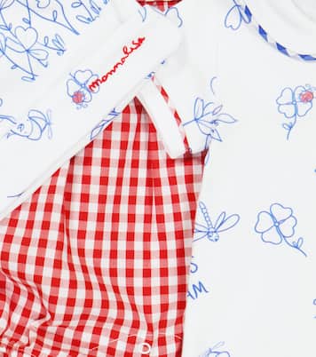 Baby - Salopette, body e berretto in cotone | Monnalisa