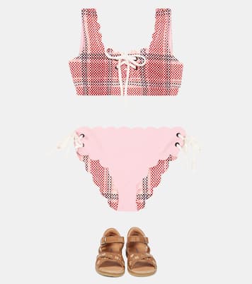 Palm Springs checked bikini top | Marysia Bumby