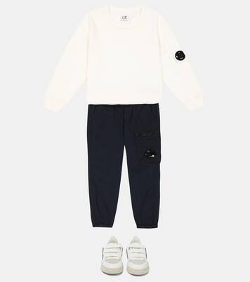 Cotton-blend gabardine cargo pants | C.P. Company Kids