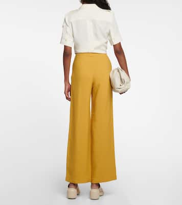 Wide-leg satin pants | Taller Marmo