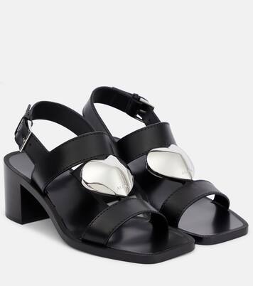 Sandales Le Cœur en cuir | Alaïa