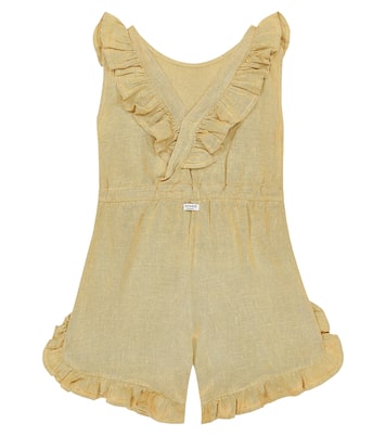 Kiki ruffled linen playsuit | Donsje