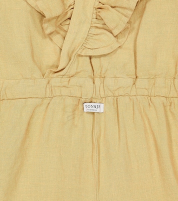 Kiki ruffled linen playsuit | Donsje