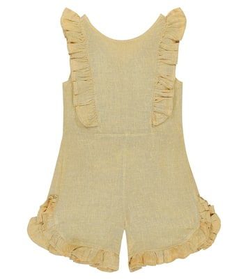 Kiki ruffled linen playsuit | Donsje